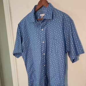 Peter Millar Sky Blue Patterned Shirt